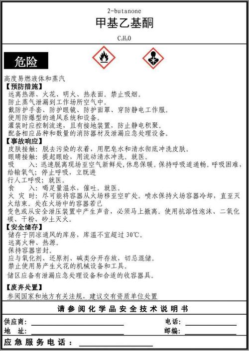 青島凱源祥化工危險化學品安全標簽