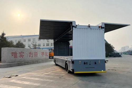 東北工業(yè)集團(tuán)蓬翔公司首臺(tái)翼開(kāi)箱式20噸重載agv順利下線